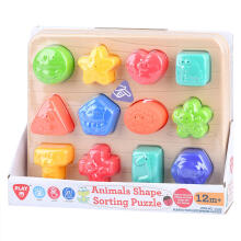 PLAYGO animals shape sorting puzzle 6 pcs in a display, 17475