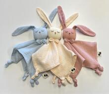 Muslin Cuddle Cloth Bunny Mint