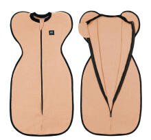 La Bebe™ NO Swaddle Up S Art.224709 Beige Kokvilnas guļammaiss-autiņš S izm.