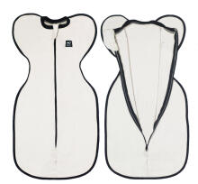 La Bebe™ NO Swaddle Up S Art.224710 White Kokvilnas guļammaiss-autiņš S izm.