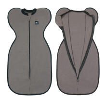 La Bebe™ NO Swaddle Up S Art.224711 Grey Kokvilnas guļammaiss-autiņš S izm.