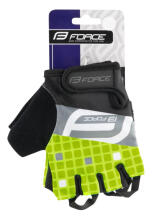 Вело перчатки Force Square Electro Yellow /Black S размер