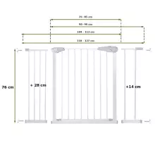 Safety barrier Springos SG0001AB 118-127cm