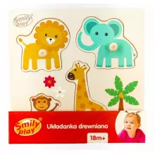 Smily Play Puzzle Animals Art.SPW83799  Деревянная пазл