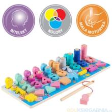 Smily Play Montessori 6 in 1  Art.SP84019 Koka puzle Montessori