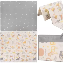Double-sided foldable foam play mat for children Springos KM0019, 180x200 cm, non-slip