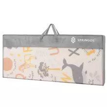 Double-sided foldable foam play mat for children Springos KM0019, 180x200 cm, non-slip