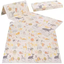 Double-sided foldable foam play mat for children Springos KM0019, 180x200 cm, non-slip