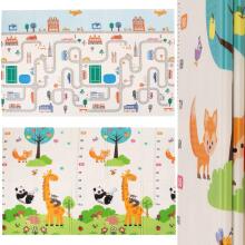 Double-sided foldable foam play mat for children Springos KM0021, 150x200 cm, non-slip