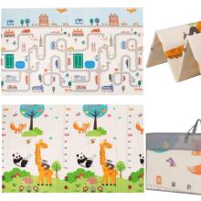 Double-sided foldable foam play mat for children Springos KM0021, 150x200 cm, non-slip