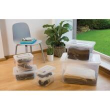 Box with lid Handy 50L 60x40x28cm transparent