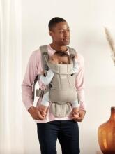 Baby Bjorn Move Art.099003 Dusty Pink 3D Mesh Ķengursoma aktīviem vecākiem gariem pārgājieniem no 3,5 līdz 11 kg
