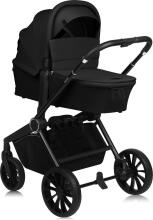 Lionelo Mika Plus 3 in 1 Art.226858 Black Onyx  Universālie rati 3 in1