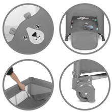 Saliekamā gulta BLISSY DUO grey (divstāvu) [A]