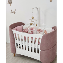 La Bebe™ Fly Bed 5 in 1 Art.227965 Pink Многофункциональная кроватка-трансформер 5 в 1