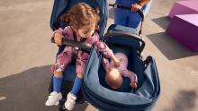Bugaboo Donkey 6 Double Art.22711 Moon Grey Bērnu Universāli Transformējami rati