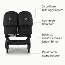 Bugaboo Donkey 6 Twin Art.227115 Cocao Brown Детская универсальная коляска трансформер для погодок/двойняшек