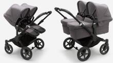 Bugaboo Donkey 6 Twin Art.227115 Cocao Brown Детская универсальная коляска трансформер для погодок/двойняшек