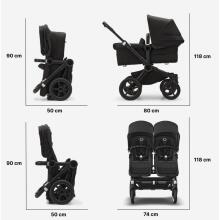 Bugaboo Donkey 6 Twin Art.227116 Deep Indigo  Bērnu Universāli Transformējami rati dvīņiem