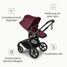 Bugaboo Fox 5 2 in 1 Art.227126 Dark Cherry Bērnu universāli transformējami rati/ratiņi
