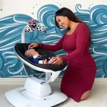 4moms MamaRoo 5.0 Infant Seat Art.227273 Sage электронное детское кресло/умные качели ФоМамс