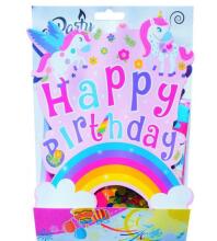 Dekors "Happy Birthday-UNICORN" KIK-5826-izpārdošana