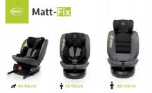 Autosēdeklis MATT-FIX graphite (40-150 cm) [A]
