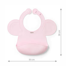 Silikona priekšautiņš BabyOno 1639/02 pink