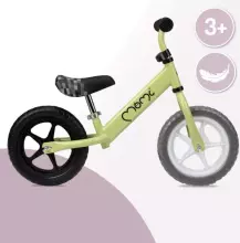 Momi  Balance Bicycle Fleet Art.ROBI00066 Green  Children's bicycle - runner with metal frame