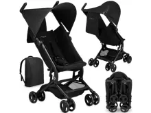 Momi Grace Art.WOSP00033 Black  Bērnu pastaigu rati/ratiņi ar somu