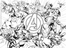 Lisciani Giochi Avengers Art.228319 Divpusēja puzle-krāsojamā grāmata 60gb.