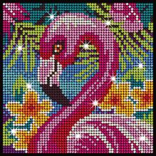 KITFIX Amatniecības komplekts Diamond Art dimantiņu māksla, Flamingo