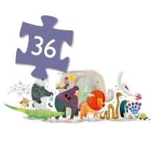 Giant puzzles - Animal Parade - 36 pcs