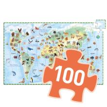 Observation puzzles - World's animals - 100 pcs