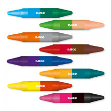 Colours - 8 double-end wax crayons