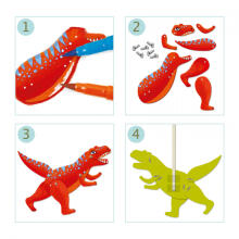 Jumping jacks to colour-in - Dinos