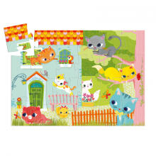 Silhouette puzzles - Pachat and his friends - 24 pcs