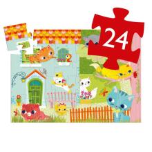 Silhouette puzzles - Pachat and his friends - 24 pcs