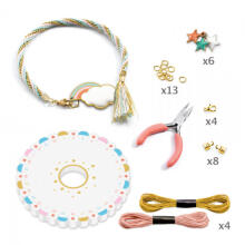 Kumihimo bracelets - Celeste