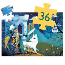 Silueta puzle – Pilnmēness bruņinieks (36 gab.)