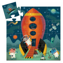 Silhouette puzzles - Spaceship - 16 pcs