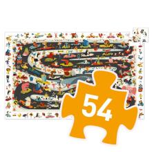 Observation puzzles - Car rally - 54 pcs