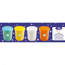 Plastilīns ar spīdumiem - 4 krāsas