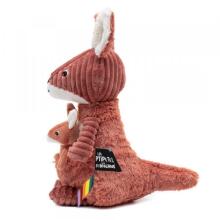 Plush toy - Ptipotos - Kangaroo Mum&Baby - Terracotta