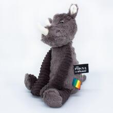 Plush toy - Ptipotos - Rhino - Grey