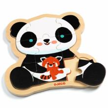 Wooden puzzle - Puzzlo Panda - 9 pcs