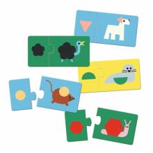 Puzzle Duo - Shapes & Animals (24 pcs)