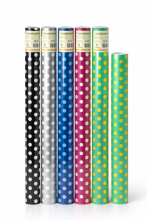 Gift Paper DeLux Spots Art.230326 Подарочная бумага 200x70см