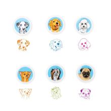 Self-inking dog breeds stamp (1 pc., 6 designs)