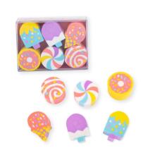 Eraser - Unicorn & Candy Box Set of 6, 2 assorted